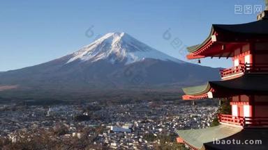 日本富士山和 Chureito 宝塔